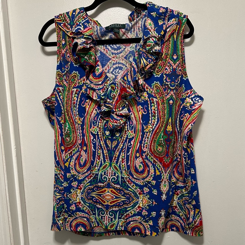 Lauren Ralph Lauren paisley  dress tank